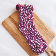 Winter Fuzzy "Cupcakes" Sock