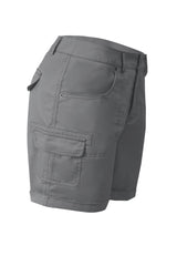 Solid Stitch Trim Roll Hem Shorts
