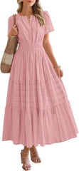 Women's Boho A-line Flowy Maxi Dress