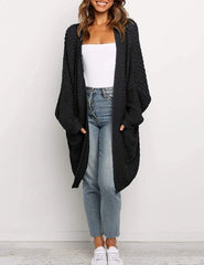 Oversized Pockets Sweater Coat