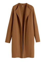 Women's Casual Side Slit Knit Cardigan