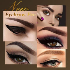 3D Waterproof Microblading Eyebrow Pen 4 Fork Tip Tattoo Pencil