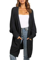 Oversized Pockets Sweater Coat