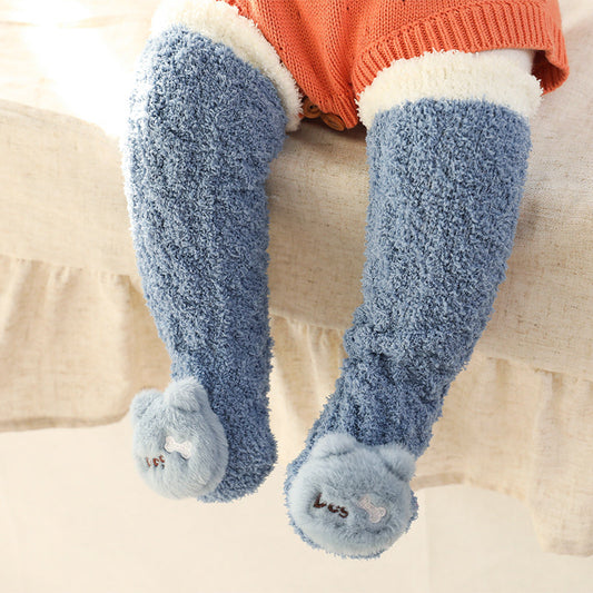Baby Winter Fluffy Fuzzy Slipper Socks