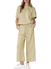 Women's Textured Luxury Lounge Set