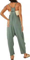 Women's Wide Leg Jumpsuit with Pockets