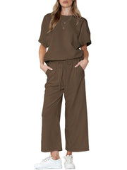 Women's Textured Luxury Lounge Set