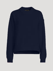 Women's Crew Neck Ribbed Sweater