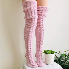 2024 Warm Over Knee Extra Long Knitted Socks