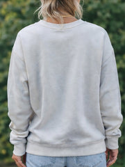 Women's Neutral Heart Print Sweatshirt