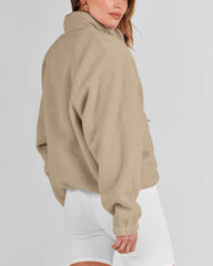 Women's Button Down Fuzzy Fleece Jacket