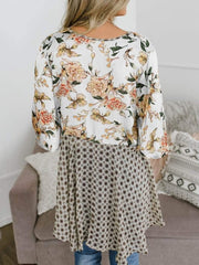 Summer Floral Kimono Ruffle Sleeve Tie Cardigans