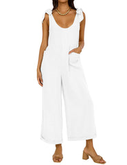 Women's Wide Leg Jumpsuits with Pockets
