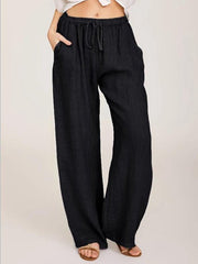 Women's Casual Cotton Linen Lose Trousers