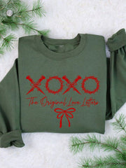 Women's Valentine's Edgy XOXO Graphic Sweatshirt