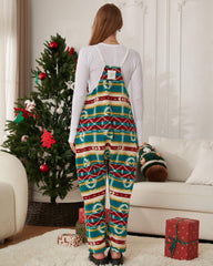 Women's Adjustable Strap Fleece Jumpsuit
