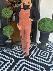Women's Ripped Overalls Jumpsuit