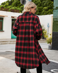 Women's Button Down Plaid Flannel Shirts