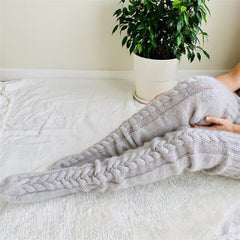 2024 Warm Over Knee Extra Long Knitted Socks