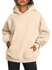 Women's Oversized Fleece Hooded Sweatshirt
