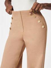 Women's Button Wide Leg Pant