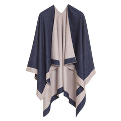 Women's Reversible Shawl Wrap Poncho