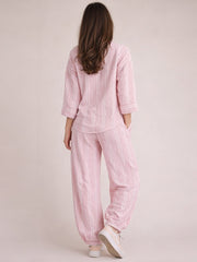 Women¡¯s Oversized Stripe Two Piece Set