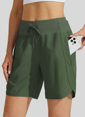 Women's 7 Inseam Athletic High Wasistband Shorts