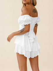 One-neck Short-sleeved Jumpsuit