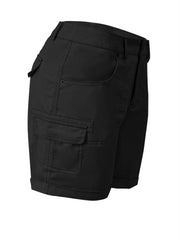 Solid Stitch Trim Roll Hem Shorts