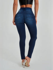 Women's High Waist Skinny Stretch Jeans