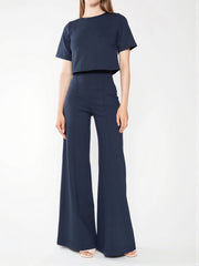 Women's Knit Wide Leg Pants