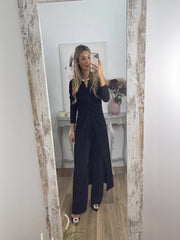 Casual 2 Pieces Suit With Long Top Matching Trouser