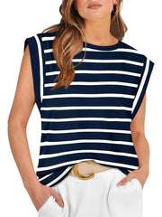 Women's Basic Fashion Casual Vest T-Shirt