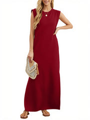 Women's Casual Loose Split Wrinkle-Free Maxi Dress