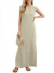Women's Casual Loose Split Wrinkle-Free Maxi Dress
