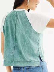 Women's Raglan Sleeve Henley T-Shirt