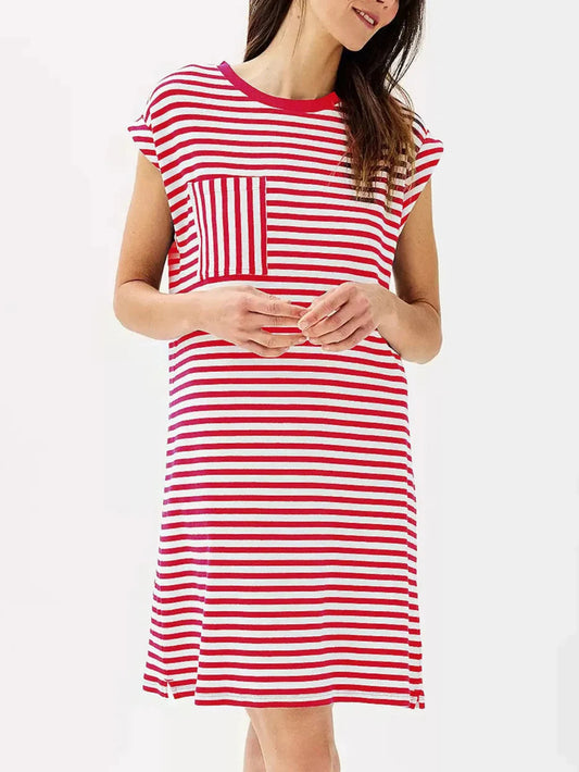 Women's Striped T-Shirt Dress