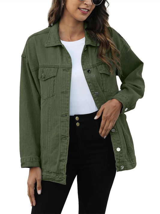 Women's Classic Button Down Denim Jacket