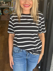 New Women's Casual Striped Tee