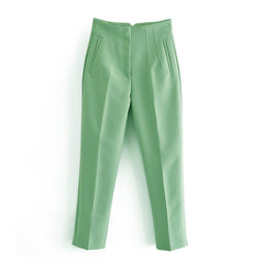 Multi-line Temperament High Waist Trousers