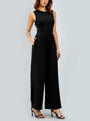 Sleeveless Tank Top Casual Jumpsuit