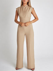 Elegant Sleeveless Wide-Leg Jumpsuit