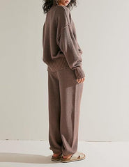 New Soft Ribbed Knit Set