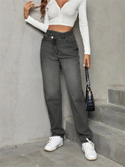 Trendy Straight Loose Jeans