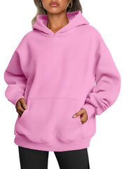 Women's Oversized Fleece Hooded Sweatshirt