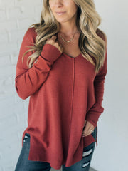 Women's Ultra Soft Seam Front Sweater