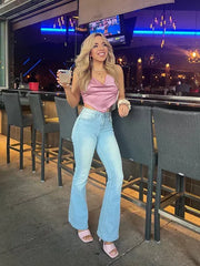 Ultra High Rise Stretch Flare Jeans