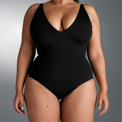 Drawstring Shapewear Swimsuit - XS-4XL