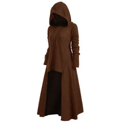 Hooded High Low Drop Shoulder Longline Sweater